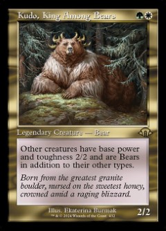 Kudo, King Among Bears Modern Horizons 3 Retro Frame